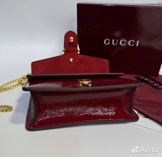 Сумка красная gucci premium