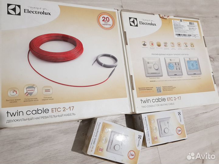 Греющий кабель Electrolux ETC 2-17-500 4.2м2 29.4м