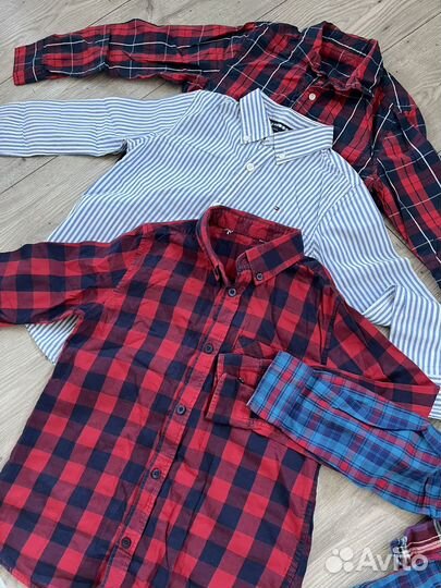 Рубашки на мальчика 134-140 tommy hilphiger