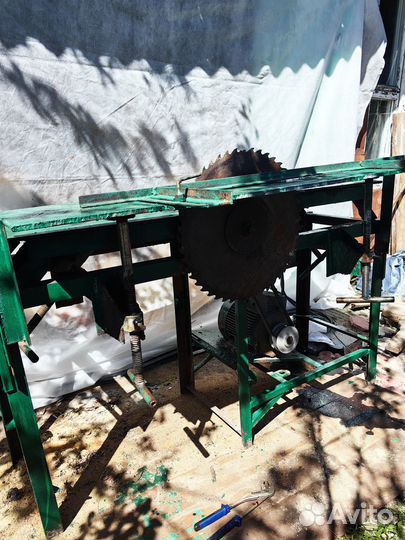 Циркулярный станок по дереву с рубанком