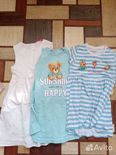 Вещи пакетом для девочки рост 116 122