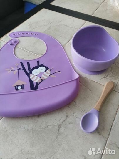 Силиконовая детская посуда