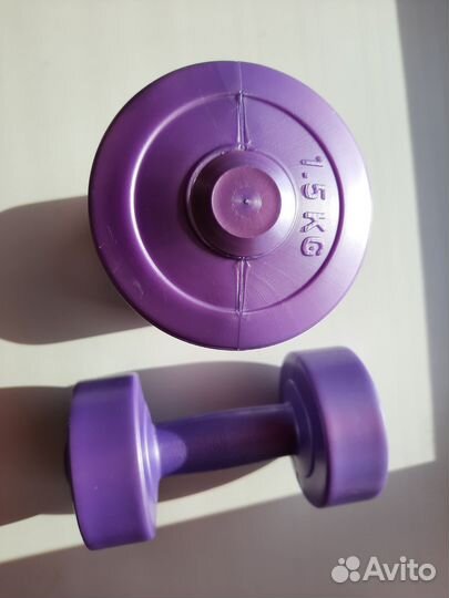 Гантели виниловые 2шт х 1.5кг