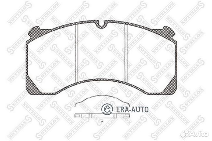 Stellox 8501422SX 85-01422-SX колодки дисковые с пластинами,29124 \ROR