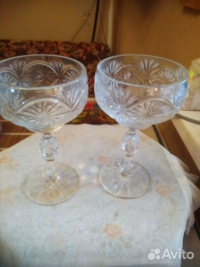 Хрустальные фужеры