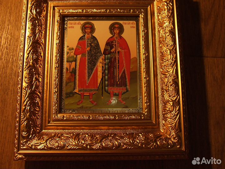 Икона Святые Борис и Глеб