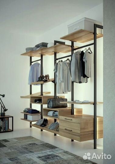 Гардеробные Лофт