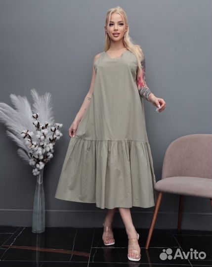 Сарафан/платье женское хб (рр46-54)