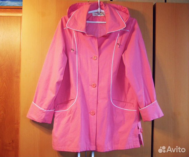 Ветровка р-р 50-52 розовая новая