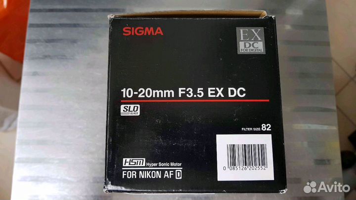 Объектив Sigma Nikon 10-20 f/3.5 EX DC HSM Japan