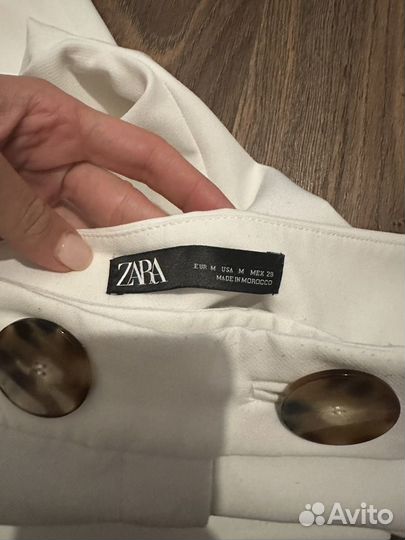 Брюки zara белые