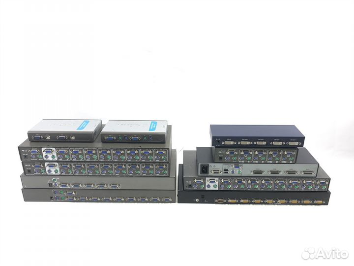 KVM переключатели D-Link, LevelOne, HP (89 шт)