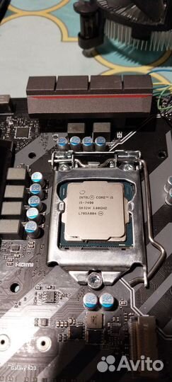 Материнская плата b250m mortar cpu i5 7400