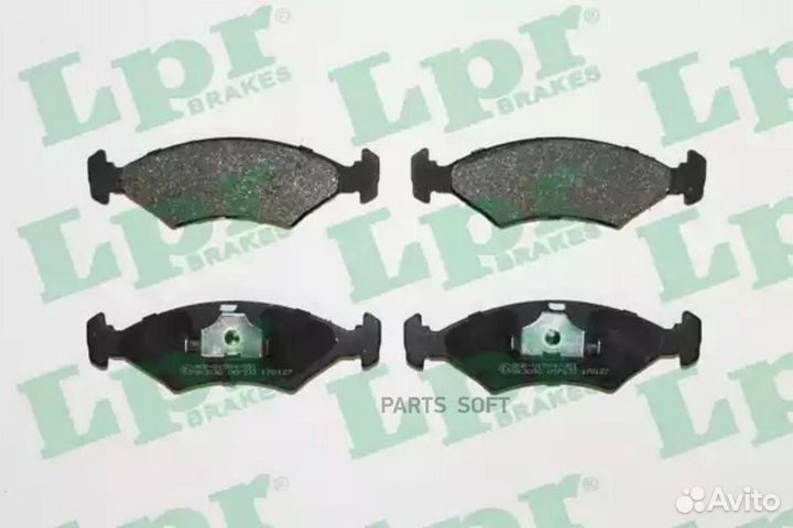 LPR 05P233 Колодки тормозные ford escort/sierra 80