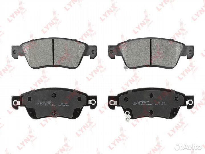 Колодки тормозные дисковые перед BD5754 LYN