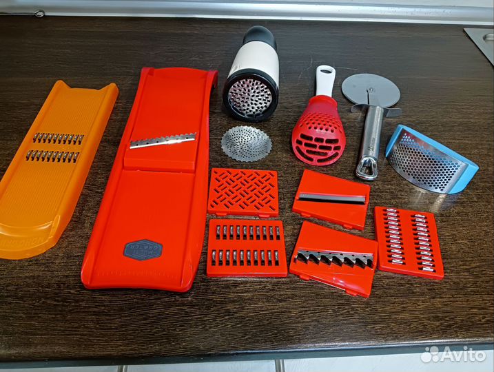 Терка с насадками, терка для сыра, нож круглый