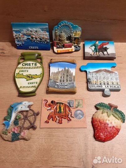 Магниты на холодильник из разных стран