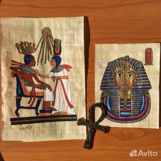 Пергамент Египет. Тутанхамон. 2шт