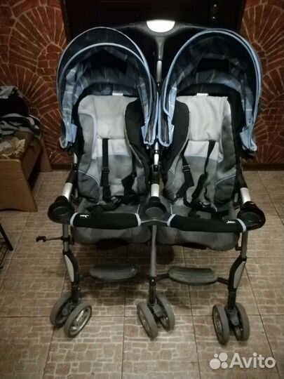 Двухместная детская коляска Jetem, летняя