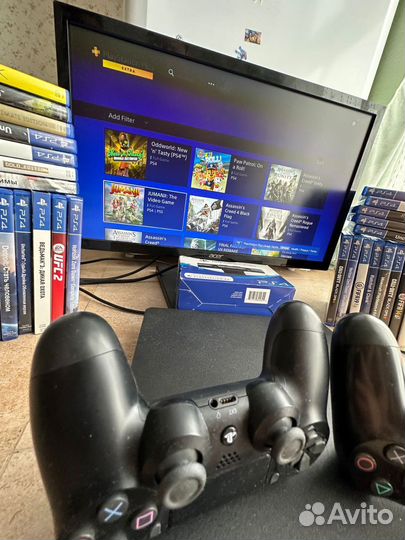 Sony PS4 pro + 87 игр, 1tb, 4k