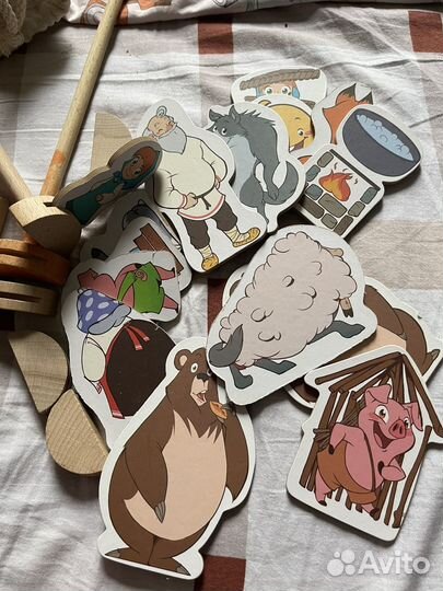 Детский театр Игрушка из дерева развивающая