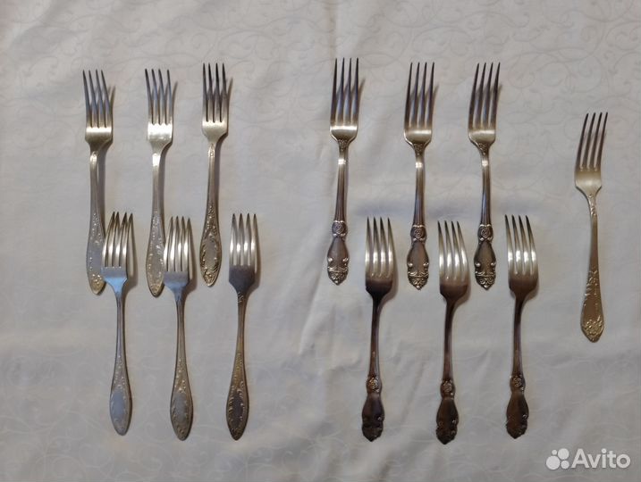 Ложки вилки мельхиоровые СССР