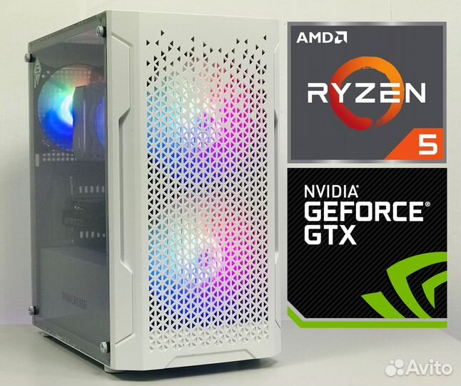 Игровой компьютер Ryzen 5 5500/16GB/GTX 1660 Super