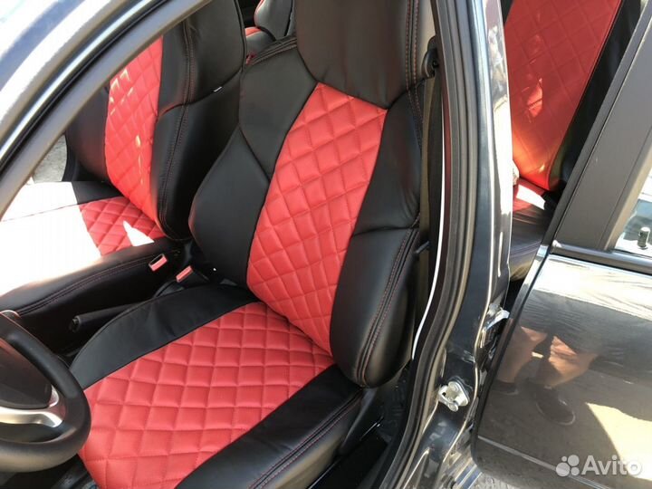 Авточехлы из экокожи на Гранту