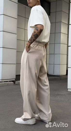 Брюки широкие