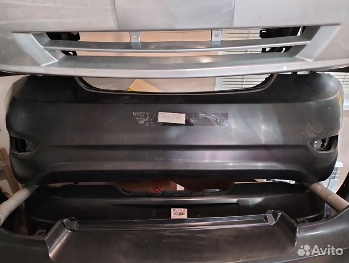 Бампер задний дорейстайл Солярис 1