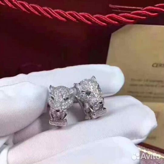 Cartier серьги Panthere 1.33ct