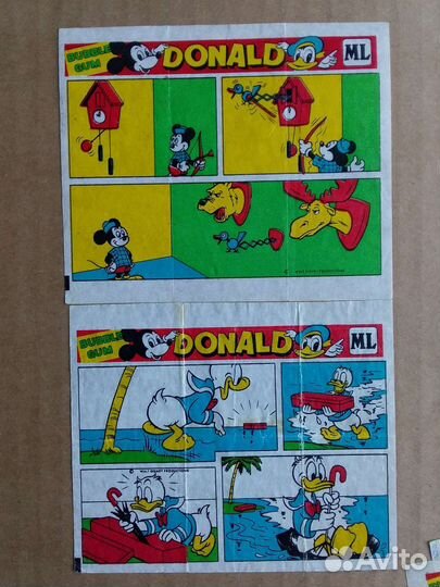 Вкладышы от жвачки 90х