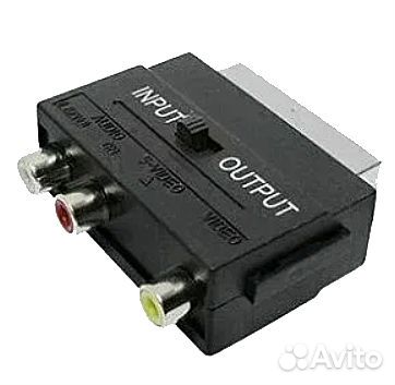 Переходник scart-3 RCA (с переключателем) SK10