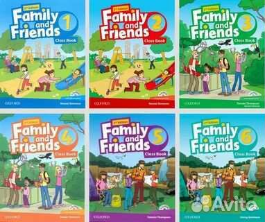 Family and Friends 1 2 3 4 5 6 CB+WB (1, 2 изд.)