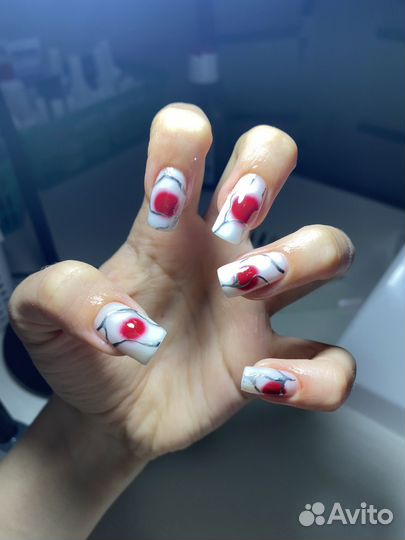Маникюр педикюр гель лак экстра наращивание ногтей