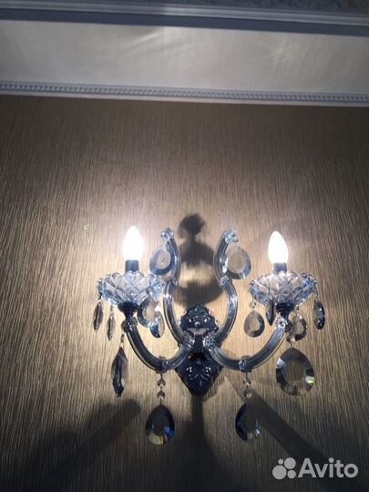 Люстра хрустальная,производство Германия-и два све