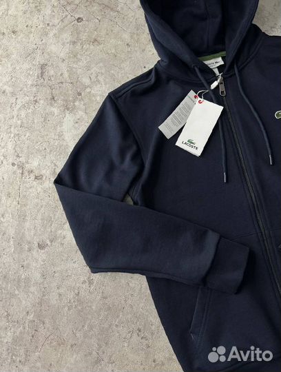 Спортивный костюм Lacoste синий premium мужской