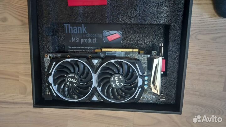 Видеокарта rx 580 4gb MSI armor