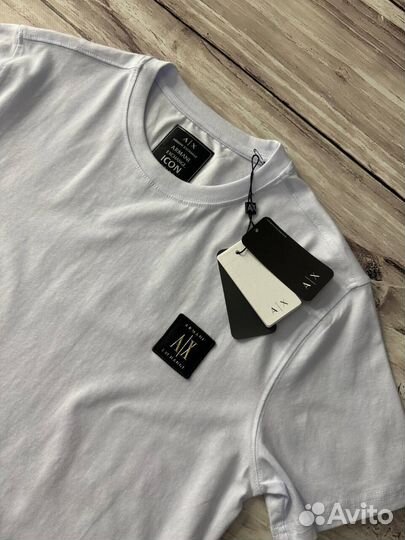 Футболка Armani Exchange белая люкс