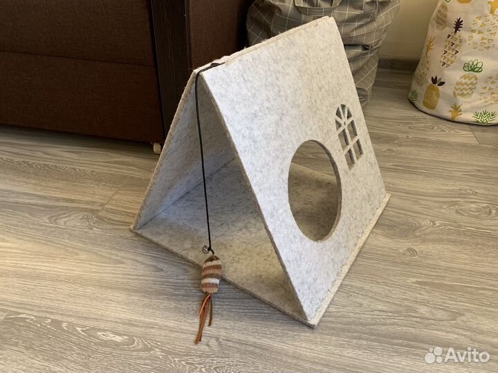 Вельветовый дом для кошки