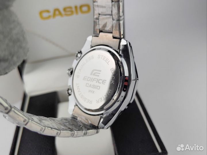 Часы мужские casio edifice hyx белые