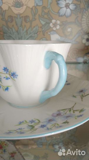 Чайная пара. Shelley. Костяной английский фарфор