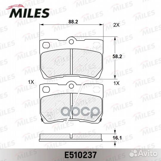 Колодки тормозные Lexus GS 3.0-4.6 05, IS 2.2