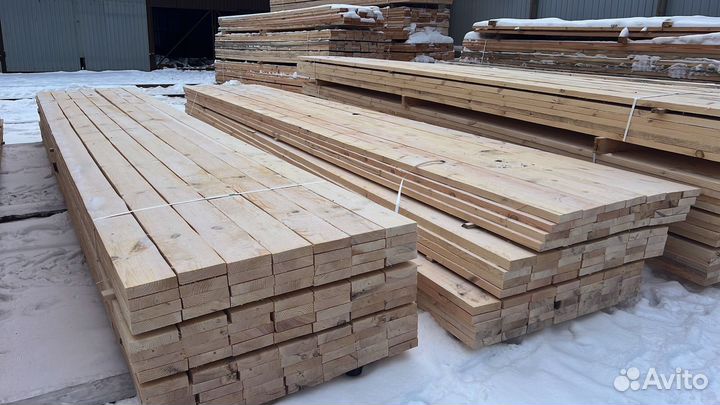 Доска обрезная 40х150х6000мм