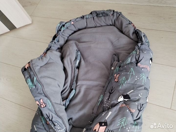 Зимний конверт в прогулочную коляску