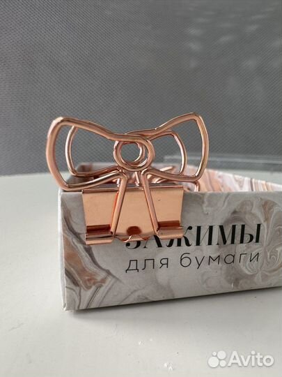 Зажимы для бумаг Бантик
