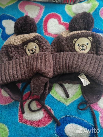 Зимние шапки для двойни