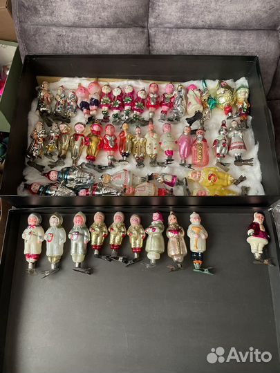 Елочные игрушки СССР на прищепке