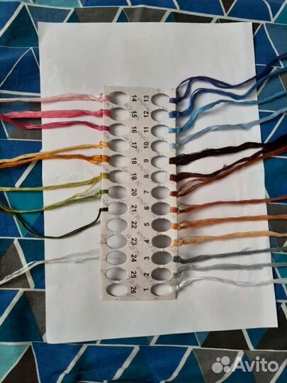 Остатки от набора для вышивания