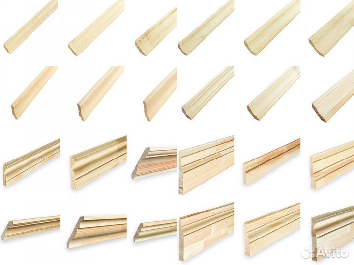 Плинтус деревянный. Напольный. Потолочный. Молдинг